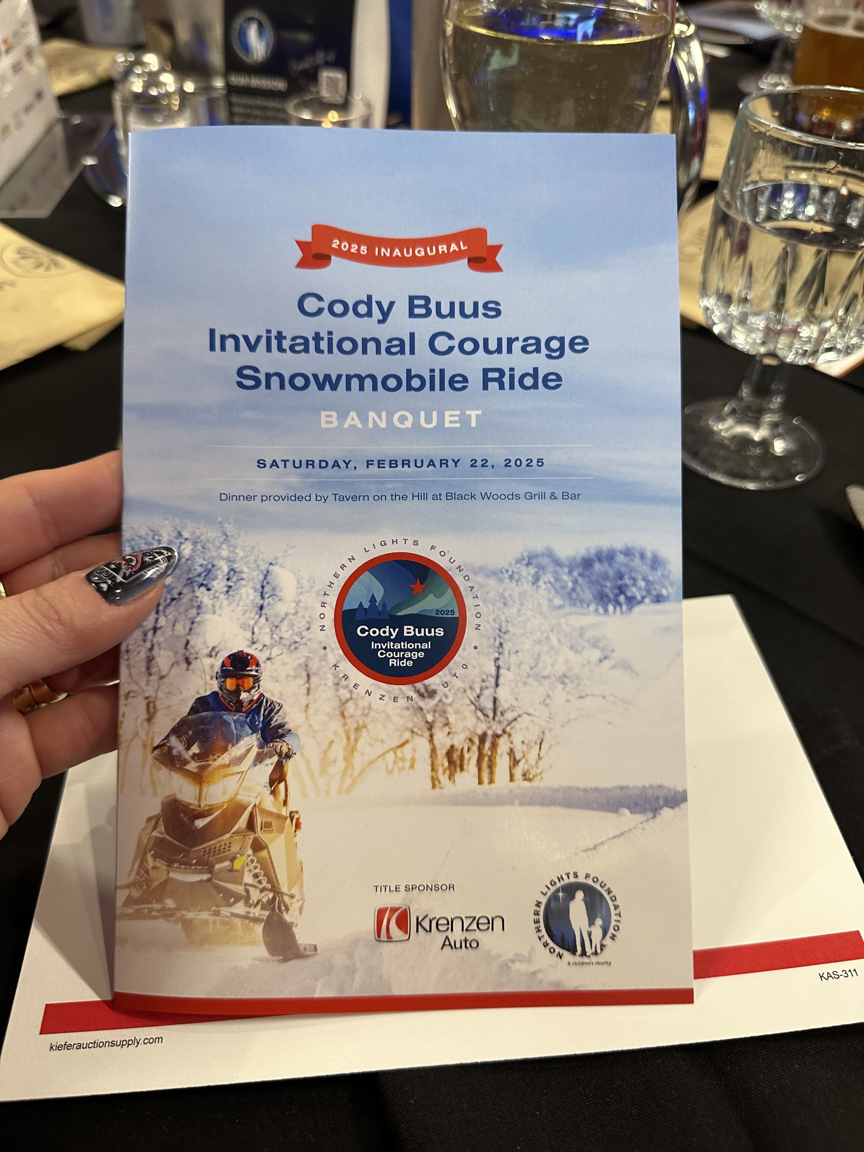 Cody Buus Invitational Courage Ride Snowmobile Ride Banquet