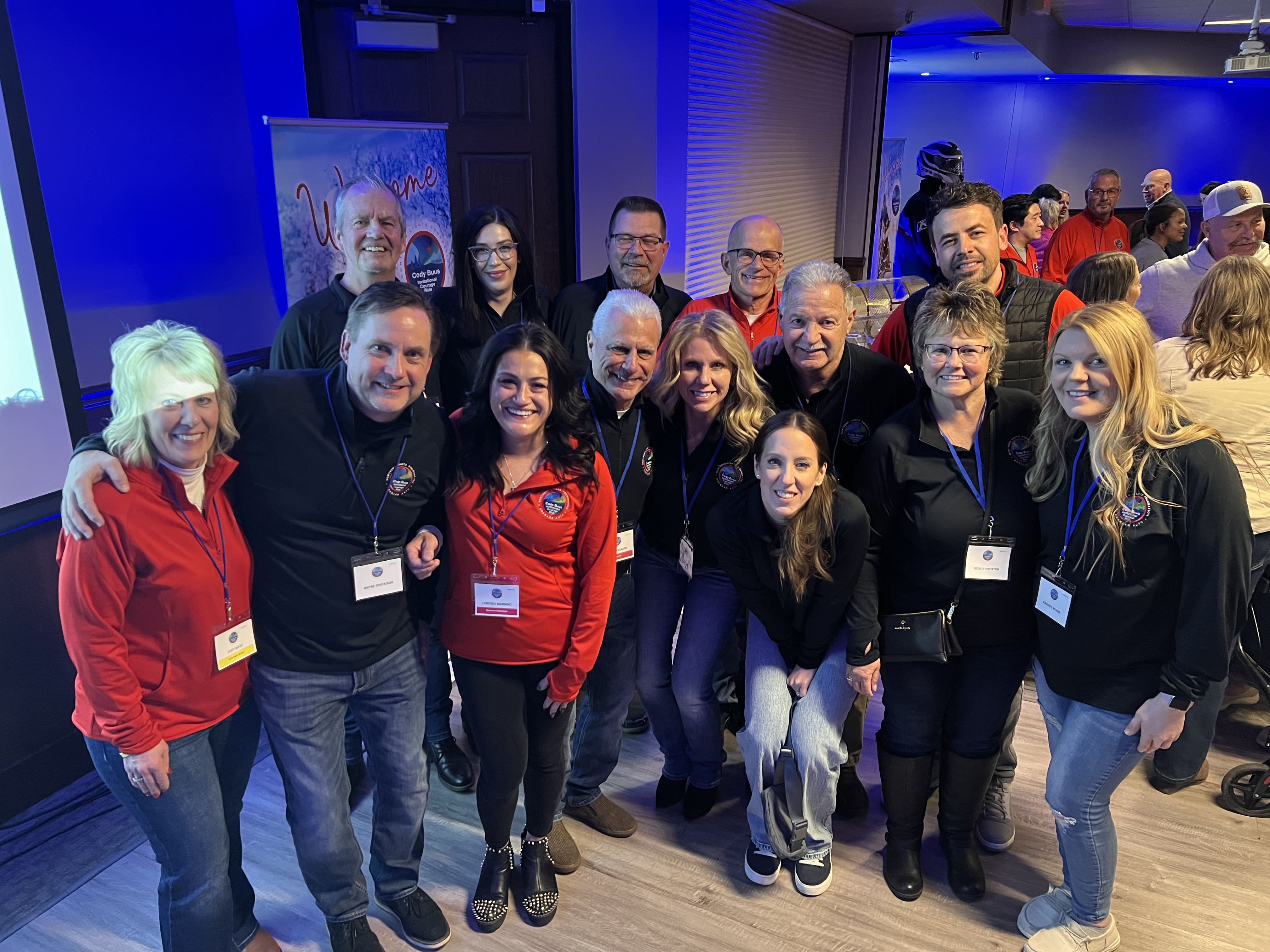 Group of people smiling